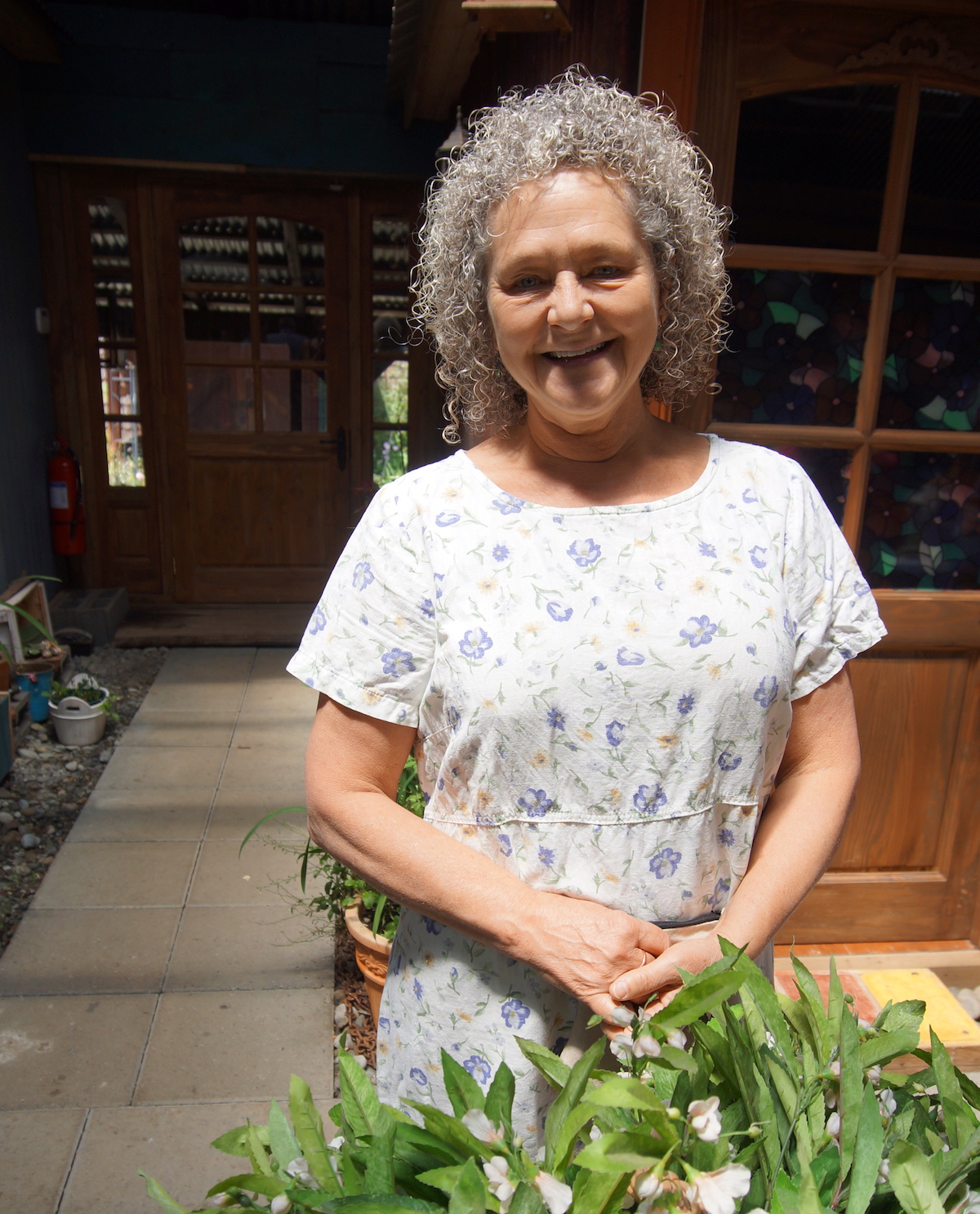 Vicki Johnson, founder of the organic fair in Puerto Varas.